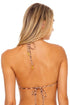 Luli Fama Safari Dreams REVERSIBLE DRAWSTRING HALTER BANDEAU TOP